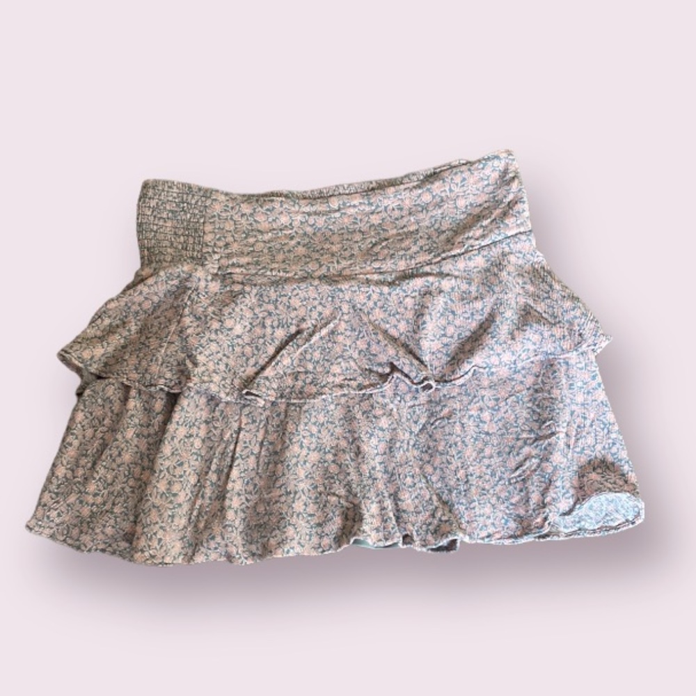PINK FLORAL Y2K MINI SKIRT